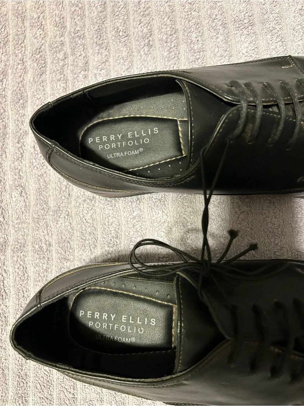 Perry Ellis Black Men’s Dress Shoes Portfolio (Dwayne) Ultra Foam Size 13